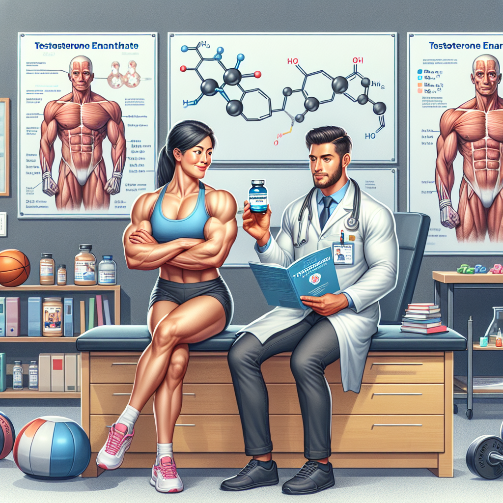 Therapeutic use of testosterone enanthate in sports pharmacology