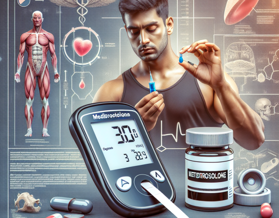 Blood glucose monitoring with metildrostanolone