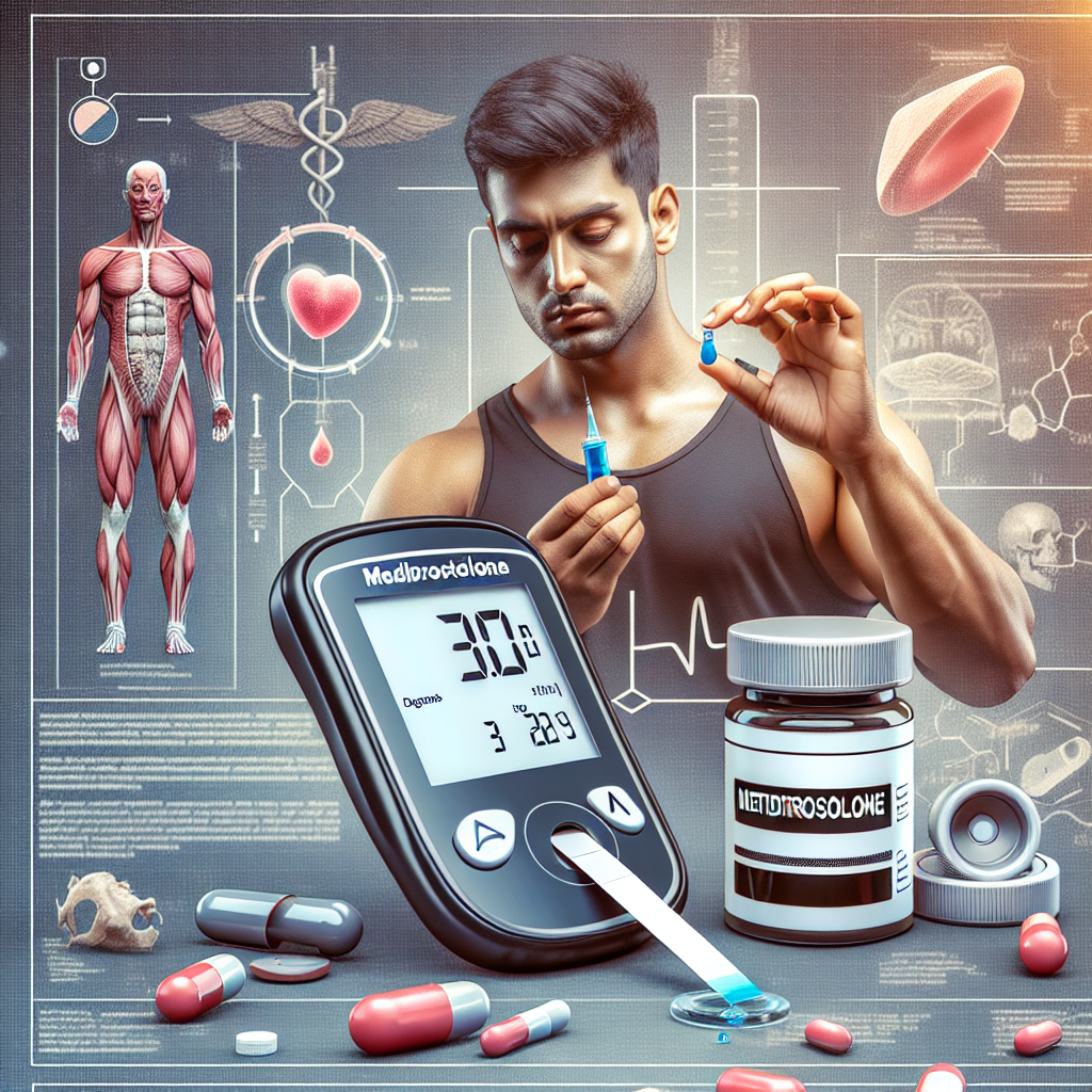 Blood glucose monitoring with metildrostanolone