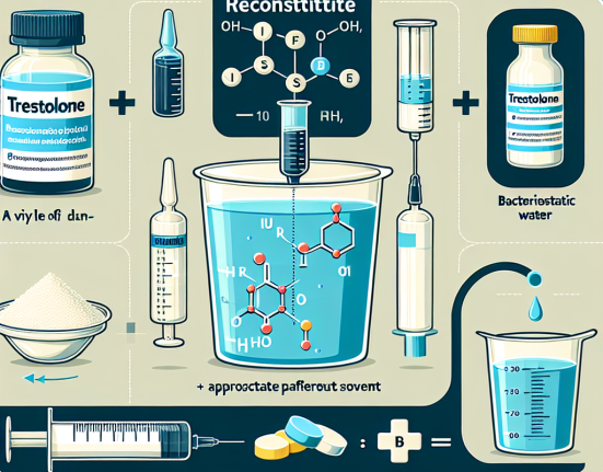 Reconstitution protocol for trestolone