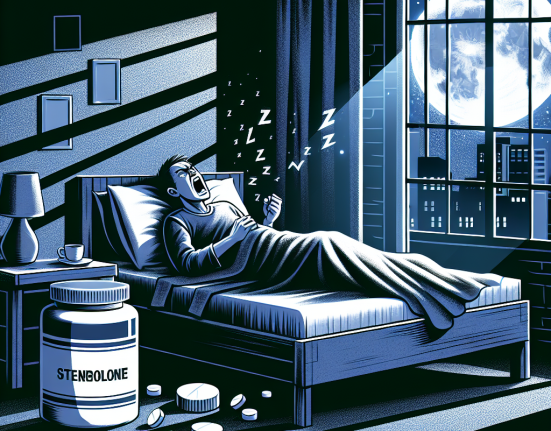Sleep disruption associated with stenbolone